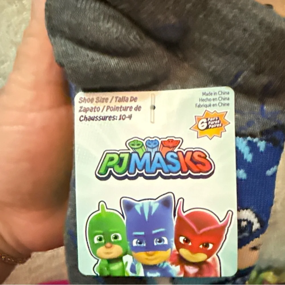 PJ Masks boys' socks size 10-4 multicolor